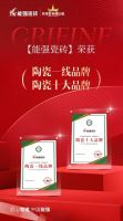匠心荣耀丨能强瓷砖斩获“陶瓷十大品牌”“陶瓷一线品牌”双项殊荣!