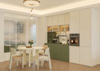 全友家居案例丨136㎡奶油中古风，复古绿也太优雅了