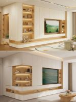 全友家居案例丨12个高颜值满墙电视柜，快收藏照搬！