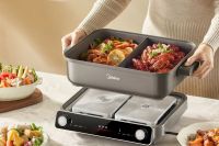 美的发布5分钟超速沸电火锅：0氟健康涂层+超薄分体设计，聚会涮烤无需等待