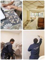 乳胶漆改天洋墙布后，家的高级感上去了