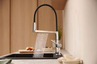 汉斯格雅沄雨厨房龙头上市，联合硕科SCHOCK推出晶莹厨房套装，打造精致厨房好搭档