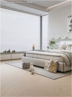 浅色人字拼木纹砖，是温柔感的良配