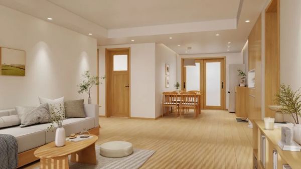 骊住全屋定制|日式原木风小居:在温润木纹肌理中的静谧空间