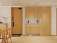 骊住全屋定制|日式原木风小居：在温润木纹肌理中的静谧空间