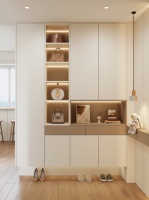 全友家居设计丨108㎡现代奶油风，小吧台让家超惬意！