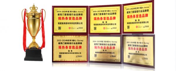 稳居前列！融海再次荣登2026门窗幕墙行业“隔热条首选品牌”榜