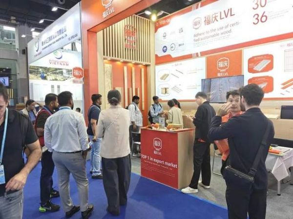 广交会现场交流，重新认知福庆 LVL 材料价值