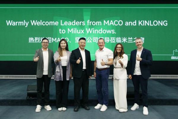 奥地利MACO集团与坚朗五金高管团队莅临米兰之窗总部考察交流