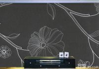 立体硅藻泥背景墙   带你走进墙面的“时装”秀