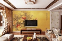 中式风格背景墙装修效果图欣赏 古韵与现代的完美结合