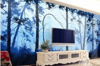 电视墙壁纸怎么选 根据客厅整体风格选择合适电视墙