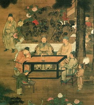 十八学士图与宋代文人雅致生活模式—琴、棋、书、画 、诗、酒、花、茶