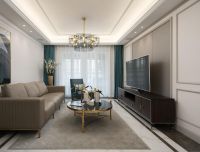 成都轻奢美式,色彩与空间布局相协调,精致小资又不失品位