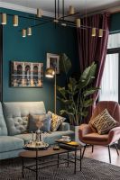 深色背景墙会让空间显小?那是因为你不会搭配~