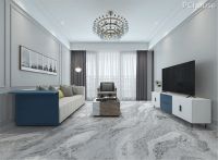 家庭装修，用这款超耐磨密缝连纹大板大理石瓷砖，简直太太太美了！