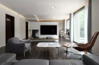 诺维家全屋定制：你家客厅还是沙发+茶几？早过时了，现在都这样装