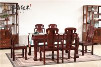 巴里黄檀餐桌及沙发图片鉴赏，看看清韵巴里黄檀家具到底有多美？