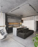 70㎡ 的LOFT，混凝土空间也可以很温馨